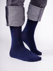 YOCLUB Yoclub Pánské hladké ponožky v námořnické modré barvě, 6 balení SKA-0055F-1900 Navy Blue 39-42