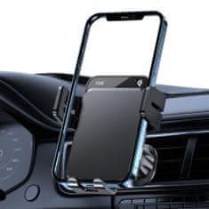 Joyroom JR-ZS219 držák na mobil do auta, Qi nabíječka 15W, černý