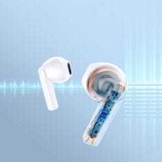 Joyroom JR-TL11 TWS bezdrátové sluchátka, ENC, bílé