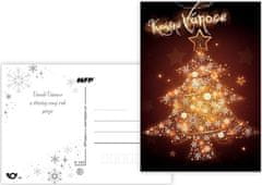 MFP s.r.o. pohlednice vánoční 137 D sametové lamino 1240761