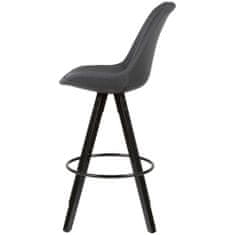 Bruxxi Barová židle Urban (SET 2 ks), textil, antracitová