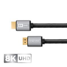 Krüger&Matz HDMI-HDMI 2.1 kabel 8K 0,9 m Kruger & Matz šedá KM1264