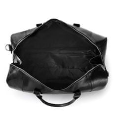Brødrene Pánská kožená cestovní taška přes rameno R30 Black