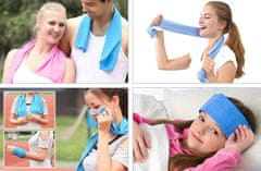 CoolCeny Chladicí ručník - Dopřejte si v létě mrazivé osvěžení! - Růžová