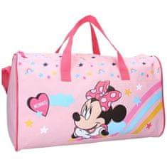 Vadobag Dívčí sportovní taška Minnie Mouse s duhou - Disney