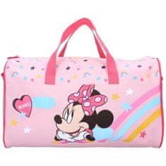 Vadobag Dívčí sportovní taška Minnie Mouse s duhou - Disney