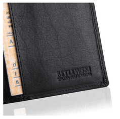 Betlewski Tenká peněženka Kožená peněženka Bpm-Bh M2