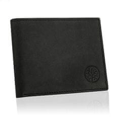 Betlewski Černá kožená peněženka Rfid s krabičkou