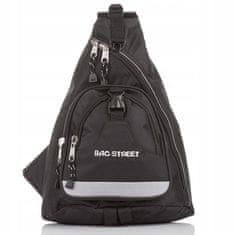 Bag Street Sportovní batoh přes jedno rameno 4033 Black
