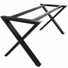 Belaga kovové nohy ke stolu se středovou tyčí černé,120 cm