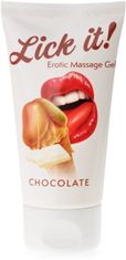 XSARA Lick it chocolate 50 ml aromatizovaný masážní gel na celé tělo čokoládový - 75637333