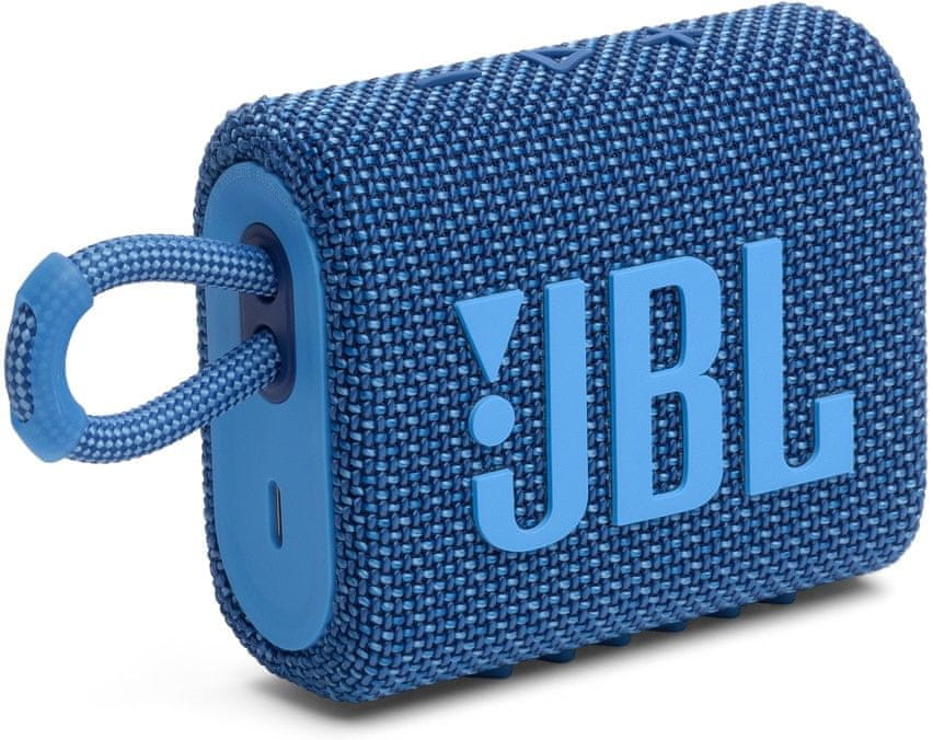JBL GO3 Eco, modrá