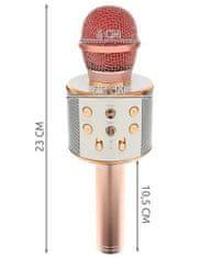 WSTER  WS 858 Karaoke bluetooth mikrofon růžová
