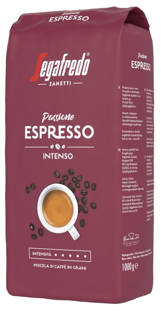 Levně Segafredo Zanetti Passione Espresso 1 kg zrnková