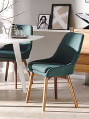 Beliani Sada 2 jídelních židlí zelených MELFORT