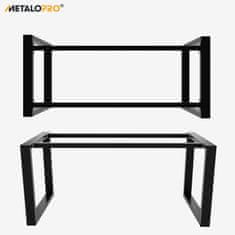 MetaloPro Eta kovové nohy ke stolu se středovou tyčí černé,120 cm