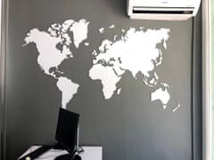Lase it Akrylátová nástěnná mapa světa Rozměr: L - 200 * 120 cm