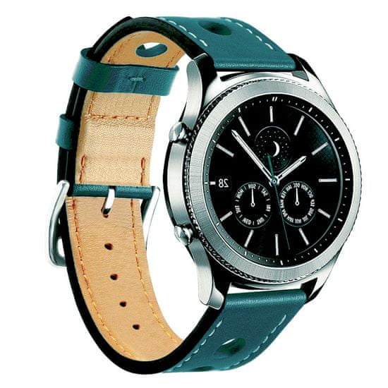 BStrap Leather Italy řemínek na Xiaomi Watch S1 Active, blue