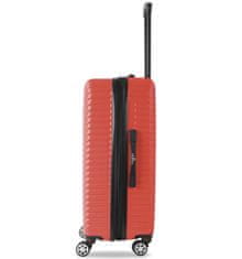 Cestovní kufr TUCCI T-0118/3-M ABS - červená