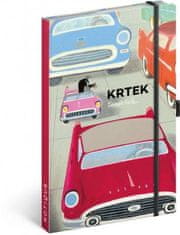 Presco Group Notes Krtek a autíčko, linkovaný, 13 × 21 cm
