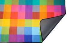 HomeLife Pikniková deka barevné kostky 150 x 180 cm