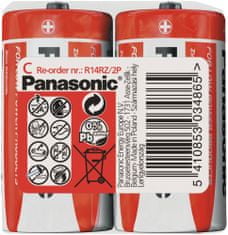 Panasonic baterie R14 2S C Red zn