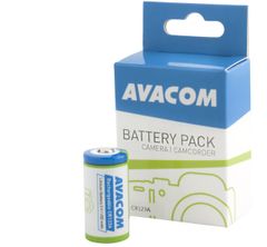 Avacom baterie CR123, 3V, 450mAh, 1,35Wh, nabíjecí