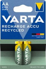 Varta nabíjecí baterie Recycled AA 2100 mAh, 2ks