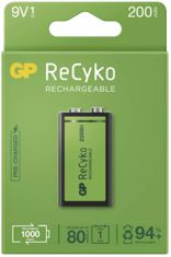 GP nabíjecí baterie ReCyko 9V, 1ks