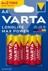 Varta baterie Longlife Max Power AA, 4+2ks
