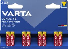 Varta baterie Longlife Max Power AAA, 8ks
