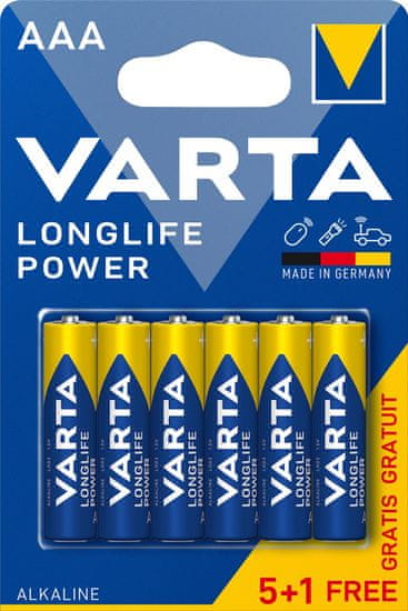 Varta baterie Longlife Power AAA, 5+1ks