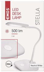 Emos LED stolní lampa Stella, bílá