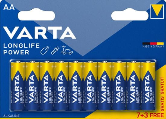 Varta baterie Longlife Power AA, 7+3ks