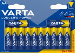 Varta baterie Longlife Power AA, 8+4ks