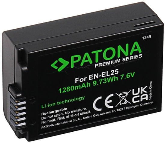 PATONA baterie pro Nikon EN-EL25, 1280mAh, Li-Ion Premium, Z50 / Z fc