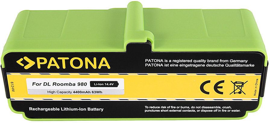 PATONA - Batterie iRobot Roomba 980 5200mAh 14.4V Li-lon