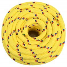 Greatstore Lodní lano žluté 20 mm 100 m polypropylen