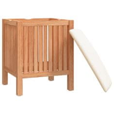 shumee Koupelnová stolička 40,5 x 40 x 52 cm masivní ořechové dřevo