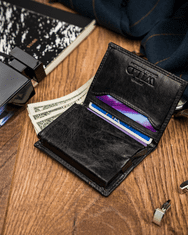 Always Wild Malá kožená peněženka s RFID ochranou Stop