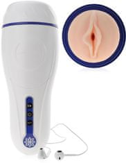 XSARA Vibrační masturbátor pro sání a stimulaci penisu - 10 funkcí - 74284679