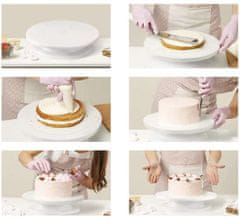 Ruhhy Otočný talíř + 3 špejle na zdobení dortů Ruhhy