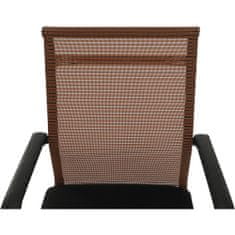 KONDELA Konferenční židle Esin - hnědá/černá
