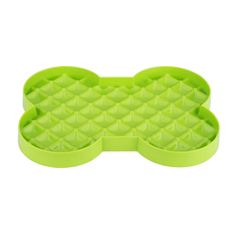 LickiMat SloDog lízací / zpomalovací miska kost zelená