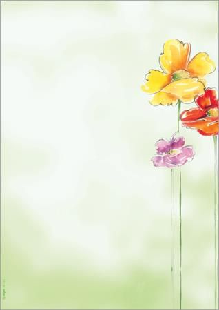 Sigel Papír s motivem "Spring Flowers", A4, 90 g, DP123