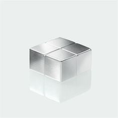 Sigel Magnety "SuperDym", stříbrná, kostka, extra silný, 4 ks, BA705