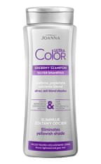 Joanna Ultra Color Silver šampon na vlasy pro odstranění nažloutlých tónů - stříbrné a popelavé blond odstíny 400 ml