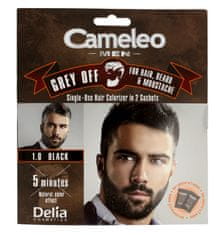 DELIA COSMETICS Cameleo Men Barvicí krém na vlasy, vousy a knír č. 1.0 černý 15 mlx2