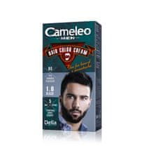 DELIA COSMETICS Cameleo Men Barvicí krém na vlasy, vousy a knír č. 1.0 Black 1Op.