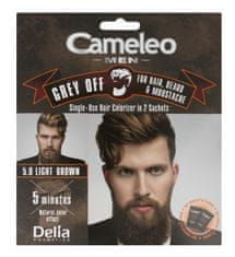 DELIA COSMETICS Cameleo Men Barvicí krém na vlasy, vousy a knír č. 5.0 světle hnědý 15 mlx2